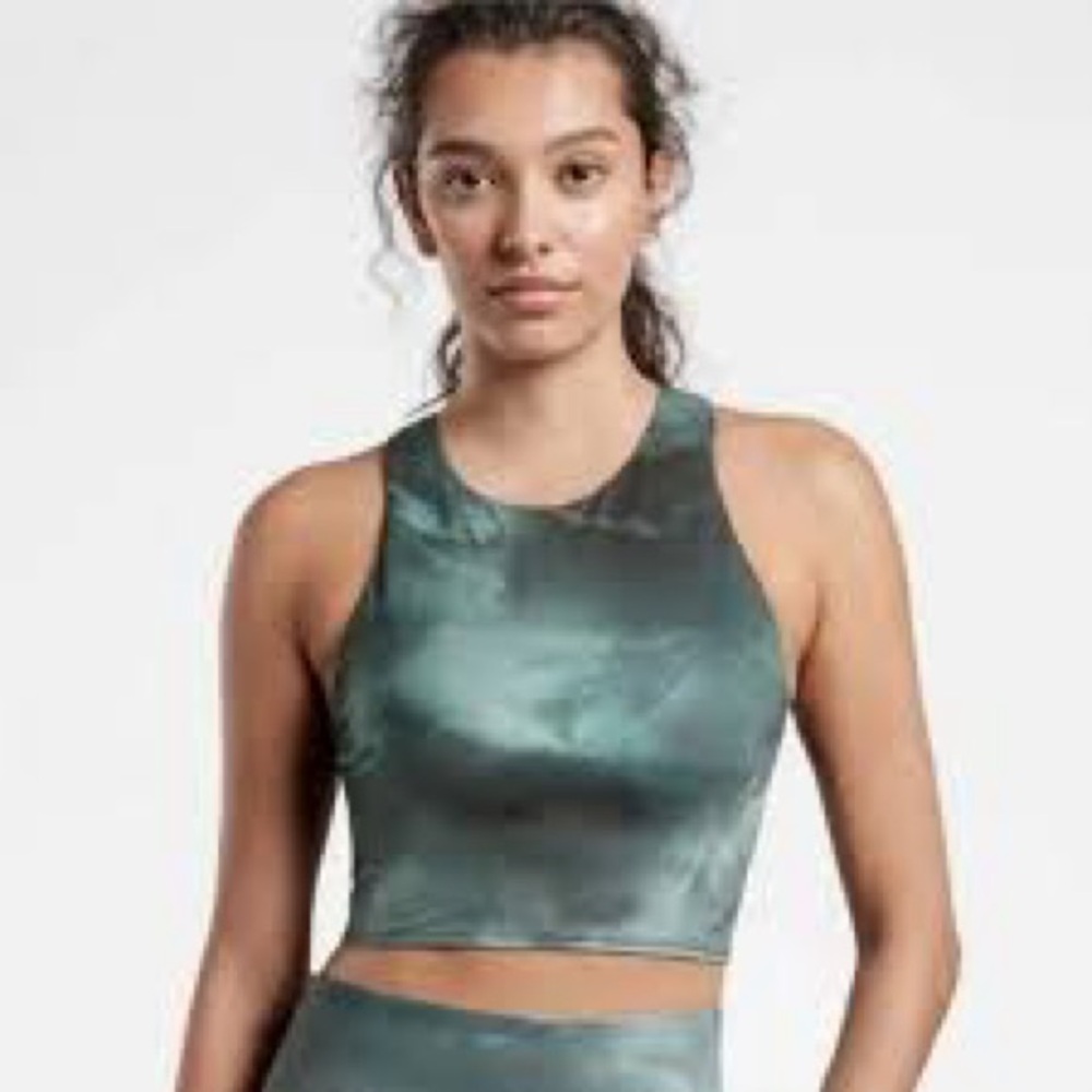 Athleta Conscious Crop Limited edition marine dark tie dye color - Picture 1 of 5